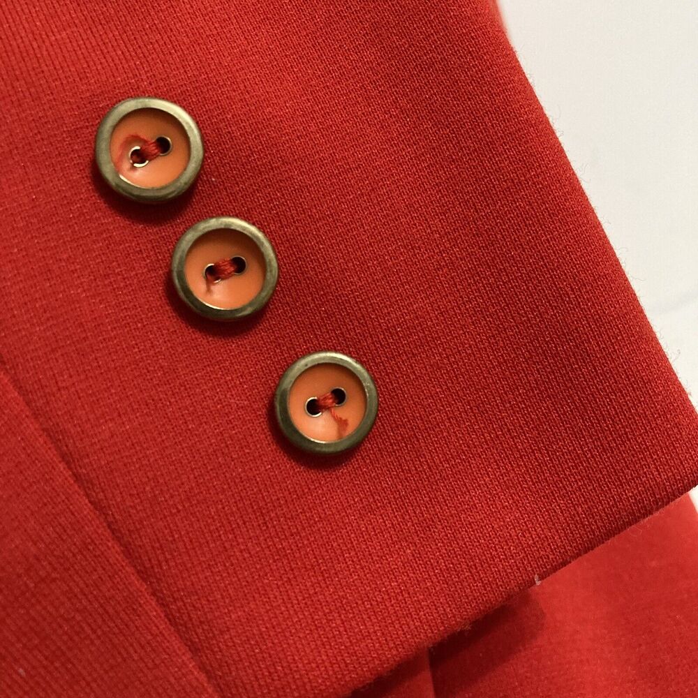 $5 SALE MUST GO Vintage 70s Alex Coleman Sportswear Red Blazer Jacket Size S - Picture 12 of 12